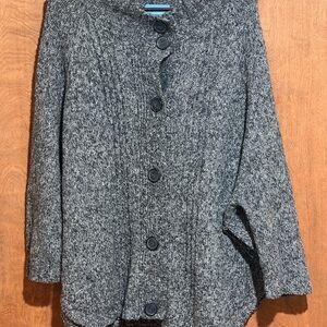 Simply Vera Vera Wang Charcoal Cardigan